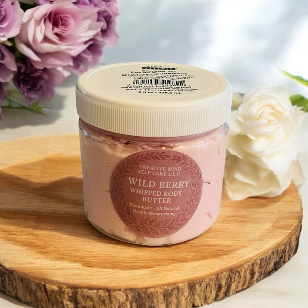 Handcrafted Wild Berry whipped body butter